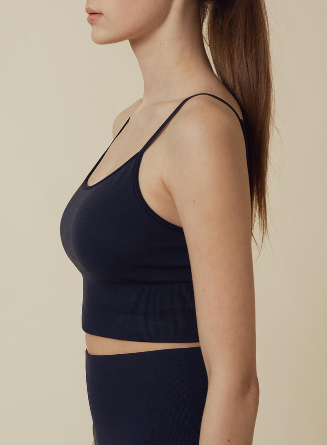 Kristin Seamless Yoga Bra Dark navy